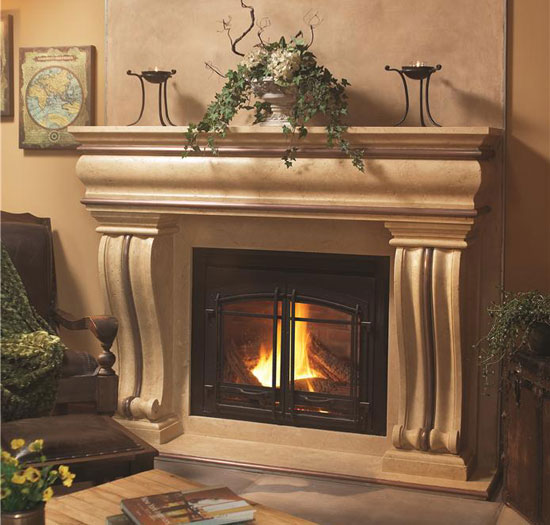 Grand Alexandra fireplace mantel